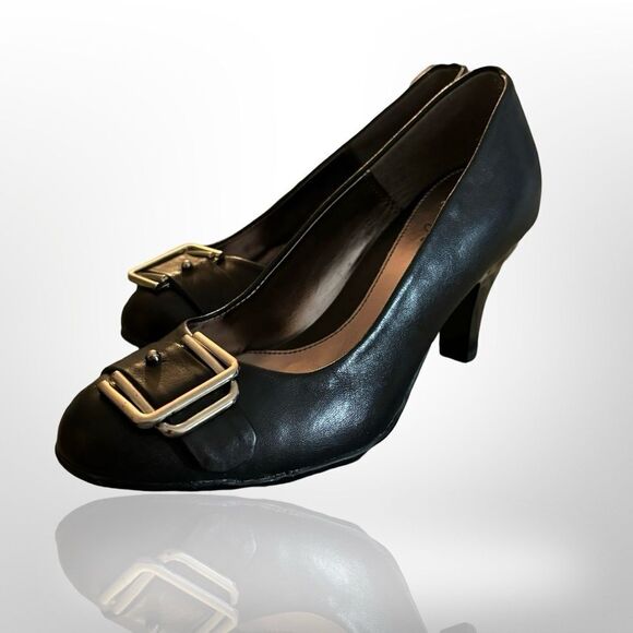 EURO SOFT  BLACK HEELS WOMENS 6.5 VINTAGE by SOFFT - Picture 1 of 11